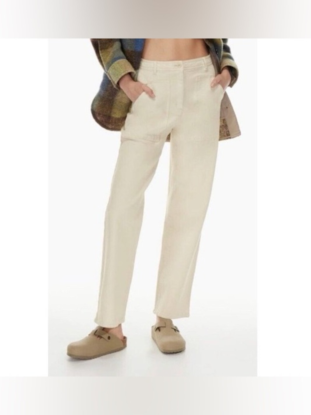 Wilfred Free Cream/Tan Casual Pants